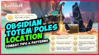 Obsidian Totem Location amp Nights Trial Combat tips Hidden Achievements 50 Genshin Impact [upl. by Leuqer791]