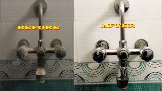 Bathroom Cleaning Tips How to Clean a Bathroom Tap and Shower Tap [upl. by Avah50]