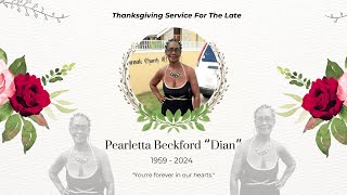 Thanksgiving service for the life of Pearletta Beckford  November 2 2024 [upl. by Keating458]