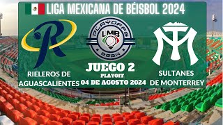 ⚾️Rieleros vs Sultanes de Monterrey⚾️Donde Verlo EN VIVOLiga Mexicana de Béisbol PlayOffs 2024 [upl. by Annanhoj]