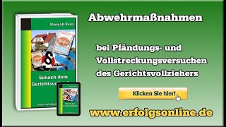 Pfändung  Vollstreckung Abwehrmaßnahmen die Ihnen helfen werden [upl. by Ahcsropal891]