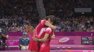 Womens Badminton Doubles  Chinese Taipei v India  London 2012 Olympics [upl. by Ysnap]