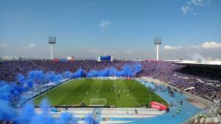 SALIDA UNIVERSIDAD DE CHILE VS colo colo SUPER CLASICO CHILENO [upl. by Rehpotsirahc350]