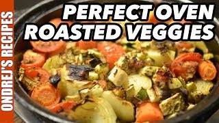 Perfect Oven Roasted Vegetables  Simple Oven Roasted Vegetables Recipe [upl. by Akerdnahs]