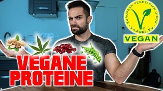 DIE BESTEN VEGANEN PROTEINE  MUSKELAUFBAU [upl. by Survance]