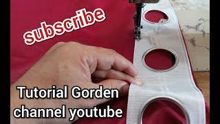 CARA MENJAHIT GORDEN SMOKERING  tips design curtains eyelet easy gordensmokering [upl. by Hametaf794]