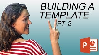 How To Create A PowerPoint Template Placeholders Footers amp Slide Design 2 of 3 [upl. by Rianon]