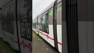 Arrivée du Citadis 403 n°2039 tramway de Strasbourg à la station Elsau [upl. by Llemhar861]