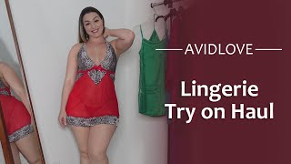 Charming Babydoll Lingerie Try on Haul  Avidlove ft Mary Bellavita [upl. by Rimas]