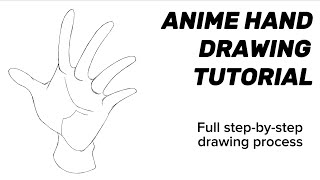 Anime Hand Tutorial  How to Draw Anime Hands For Beginners Full Process Tutorial [upl. by Midan223]