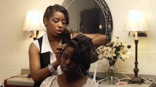 How to Style a Mohawk Hairstyle on AfricanAmerican Females  Styling Black Hair amp More [upl. by Bethesde]