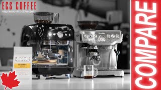 Smeg Manual Espresso Machine vs Breville Barista Express  Comparison [upl. by Ahsie260]