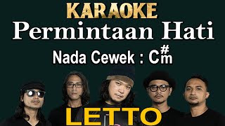 Permintaan Hati Karaoke Letto Nada Cewek Cm [upl. by Balbur]