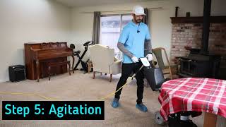 8 Step Carpet Cleaning Process VLM Encapsulation Very Low Moisture Encap Method [upl. by Aihsoek]