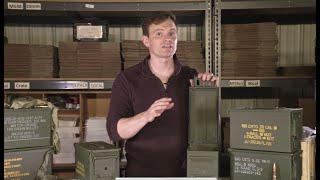 The Difference Between the M2A1 and M2A2 quot50 calquot Ammo Cans [upl. by Freeland]