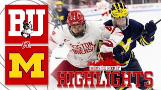 Highlights Mens Ice Hockey vs Michigan 11224 [upl. by Warfore]