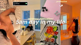 5AM productive morning amp day in my life 2024 🍵 extremely motivating  realistic healthy habits [upl. by Poppy]