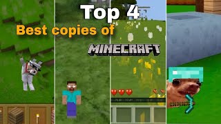 Top 4 best copies of Minecraft plzzz like and subscribe [upl. by Lalise27]