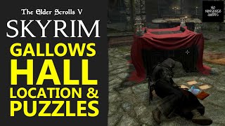 Skyrim Gallows Hall Puzzle Solutions  Dreams of The Dead Quest  How to Get Gallows Hall Home [upl. by Seen]