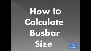 How to Calculate Busbar size in Electrical Panel  Calculate Aluminium amp Copper Busbar size [upl. by Blumenfeld54]