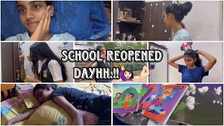 School Reopened 📕 vlog schoolreopening [upl. by Tlevesoor]