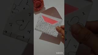 Diy birthday letter with envelope 💌craft shorts [upl. by Amory]