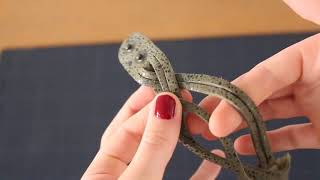 Tutoriel  Bracelet en cuir tressé  Travailler le cuir  DIY  Gusti Cuir [upl. by Briny357]