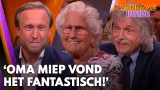 Raymond blikt terug op bezoek oma Miep aan Vandaag Inside Ze vond het fantastisch [upl. by Ertemed225]