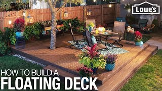 How to Build a Floating Deck [upl. by Losyram803]