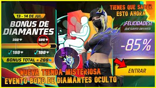 🎁 ¡ERROR Premio de recarga BONO DE DIAMANTES Nueva TIENDA MISTERIOSA 7 Aniversario Consigue skins FF [upl. by Blatman]