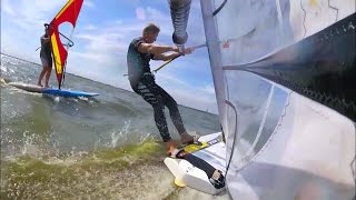 Windsurfing Möhnesee  Windsurfen Möhnetalsperre  GoPro Hero surfen [upl. by Einial]