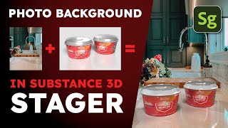 Add a photo background to Adobe Substance 3D Stager [upl. by Elyrrad]