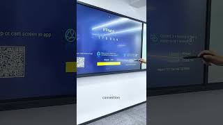 How to do airplay interactive screens with PC Android IOS 4K smart whiteboard display mirror screens [upl. by Tristam]