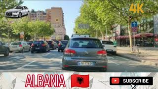 4K Driving in Tirana Albanian Capital City Part 2 [upl. by Novonod]