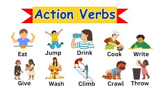 Action Verbs with PictureAction verbs in EnglishSome Important Action verbsBrightBrainsKidsZone [upl. by Tiossem]