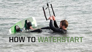 How to waterstart kitesurfing [upl. by Eixid]