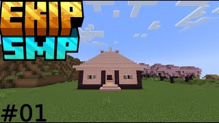 MİNECRAFT EKİP SMP EV YAPTIMM BÖLÜM 01 [upl. by Etnaud592]