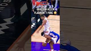 Dirty play by Grayson Allen❌ nba nbahighlights shorts shortsfeed fouls fightscene dirtyplay [upl. by Adnouqal612]