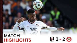 Fulham 32 Brentford  Premier League Highlights  Mitro Secures Victory In The West London Derby [upl. by Amara]