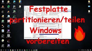 💻 FESTPLATTE PARTITIONIERENTEILEN  WINDOWS VORBEREITEN 🔥 [upl. by Werna858]