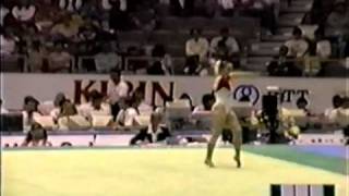 9th HUN Nikolett Krausz FX 1995 World Gymnastics Championships 9 687 [upl. by Mikahs]