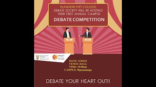 Elangeni TVET College Debate Competition [upl. by Hibben]