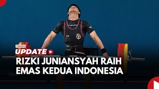 Rizki Juniansyah Sabet Emas Angkat Besi 73 Kg Olimpiade Paris 2024 Catat Rekor Baru [upl. by Arikehs]