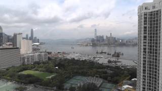 Metropark Hotel Causeway Bay Hong Kong  swimming pool view [upl. by Ocimad891]