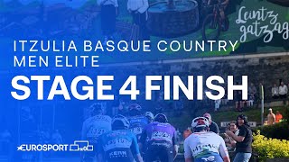 Stage 4 Finish Itzulia Basque Country 2024  Eurosport Cycling [upl. by Aynatahs]