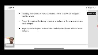 sulphate and chloride attack [upl. by Slaby160]