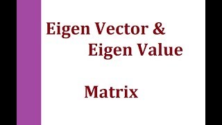 Eigenvalues and Eigenvectors In Hindi  2 x 2 Matrix Example [upl. by Augy]