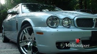 2008 Jaguar XJ Vanden Plas rear DVDs 4 zone shades GPS 29900 wwwvaleurosportcom [upl. by Siari]