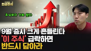 9월 증시 크게 흔들리며 주식부자 기회 온다 이 주식 급락하면 반드시 담아라 인생주식 [upl. by Novar]