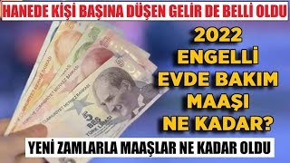 Engelli Maaşı amp Evde Bakım Maaşı ZAMLI MAAŞLAR NE KADAR OLDU  Dikkat Hane Geliri de Belli Oldu [upl. by Gowrie197]